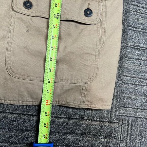 Orvis Jacket Coat Barn Corduroy Collar Cuffs Quilted Canvas Full Zip XL - Picture 10 of 10